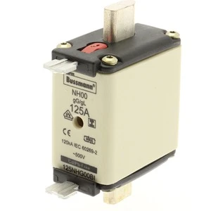 Eaton - Smeltpatroon (mes) - NH FUSE 125A 500V GL/GG SIZE 00 125NHG00BI 161180