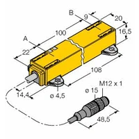 Turck - Wegsensor - LI100P1-Q17LM1-LIU5X2-0.3-RS5 1590726 170973