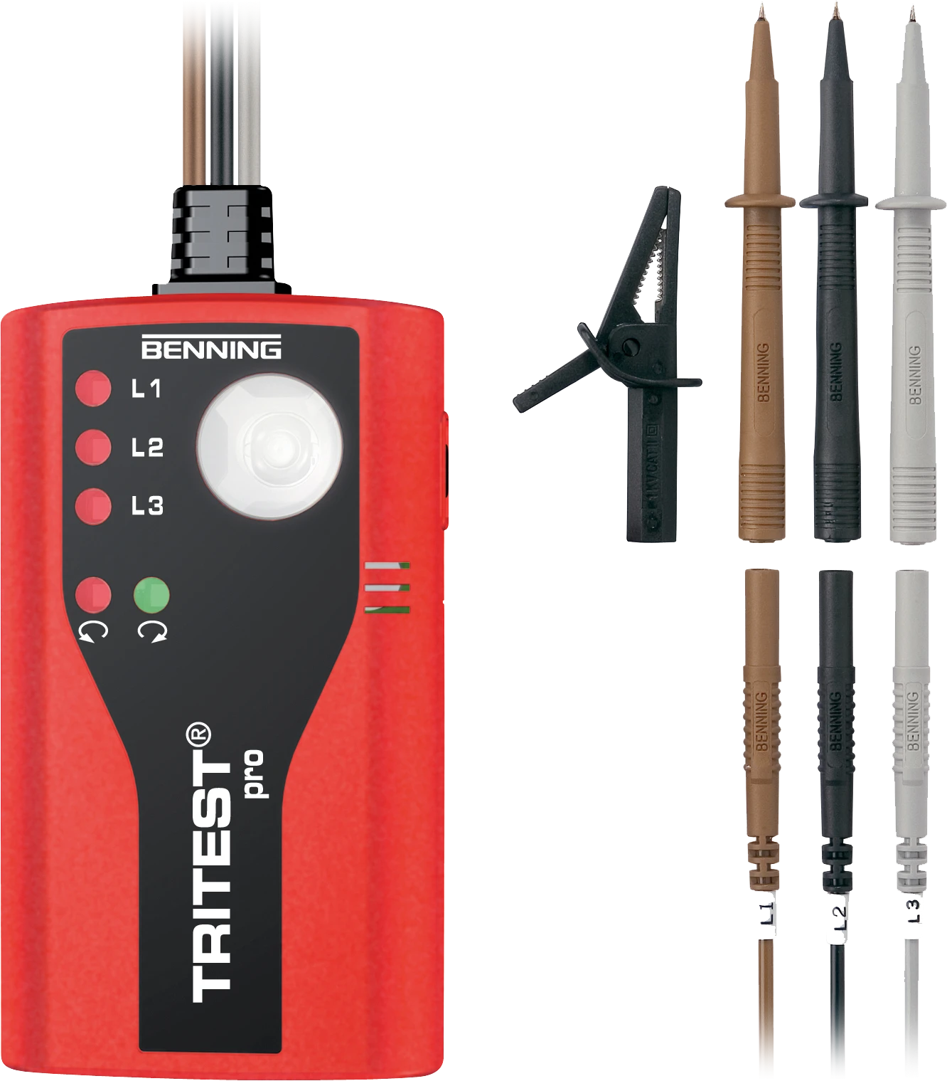 Benning Indicator voor draaiveldrichting Draaiveldrichtingtester 020052 17341437
