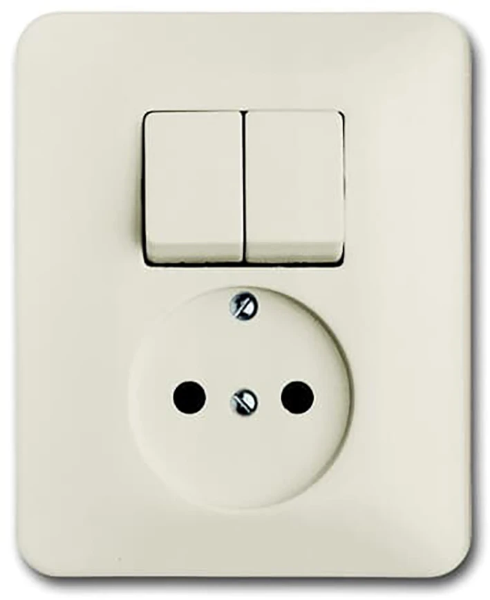 ABB Schakelaar/wandcontactdoos combinatie 4310/5 UJ-212-503 2CKA001611A0151 17347638
