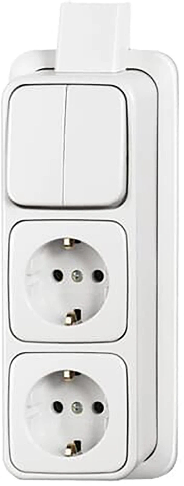 ABB Schakelaar/wandcontactdoos combinatie 2601/5/2300/2EAPJW 2CKA001686A0017 17348122