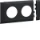 Hager - Afdekplaat installatiecomponenten wandgoot - Ecoline GB080209011 2178058