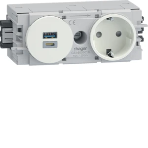 Hager - Wandcontactdoos - Ecoline GS16009016 2178192