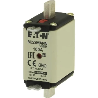 Eaton - Smeltpatroon (mes) - NH FUSE 100AMP 690V gG SIZE 00 DUAL 100NHG00BI-690 2228020