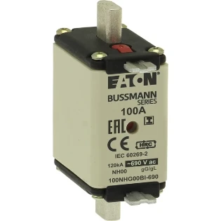 Eaton - Smeltpatroon (mes) - NH FUSE 100AMP 690V gG SIZE 00 DUAL 100NHG00BI-690 2228021