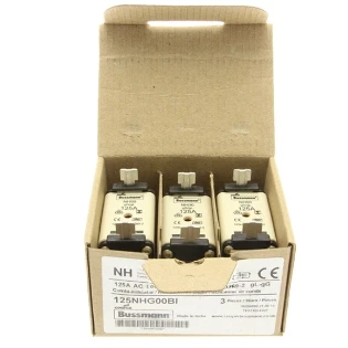 Eaton - Smeltpatroon (mes) - NH FUSE 125A 500V GL/GG SIZE 00 125NHG00BI 2231280