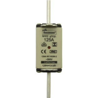 Eaton - Smeltpatroon (mes) - NH FUSE 125A 500V GL/GG SIZE 02 125NHG02BI 2231310