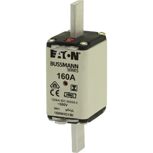 Eaton - Smeltpatroon (mes) - NH FUSE 160AMP 500V AC gG 1 DUAL IN 160NHG1BI 2232069