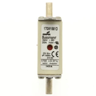 Eaton - HRC zekering - FUSE 25A 690V gR DIN 000 HSDNH 170M1561D 2232920