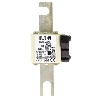 Eaton - HRC zekering - FUSE 125A 1250V 1*KN/110 AR CU 170M3242 2233502