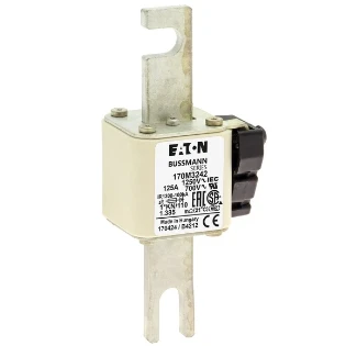 Eaton - HRC zekering - FUSE 125A 1250V 1*KN/110 AR CU 170M3242 2233505