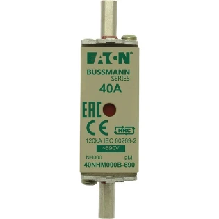 Eaton - Smeltpatroon (mes) - NH FUSE 40A 690V aM SIZE 000 40NHM000B-690 2240064