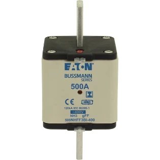 Eaton - Smeltpatroon (mes) - EATON 500Amp 400V AC GFF 3 NH FUSE 500NHFF3BI-400 2240279