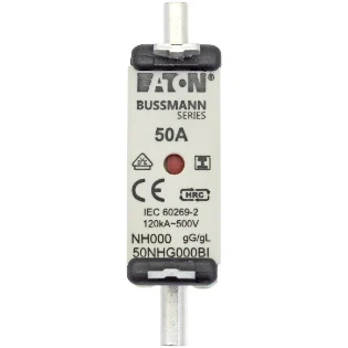 Eaton - Smeltpatroon (mes) - NH FUSE 50AMP 500V SIZE 000 GG IMGL 50NHG000BI 2240367