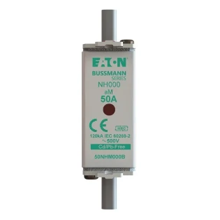 Eaton - Smeltpatroon (mes) - NH FUSE 50AMP 500V aM SIZE 000 50NHM000B 2240415