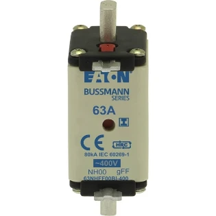 Eaton - Smeltpatroon (mes) - EATON 63Amp 400V AC GFF 00 NH FUSE 63NHFF00BI-400 2240711