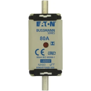 Eaton - Smeltpatroon (mes) - 80Amp 400V AC GFF 00 NH FUSE 80NHFF00BI-400 2241163