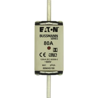 Eaton - Smeltpatroon (mes) - NH FUSE 80A 500V AC gG  SIZE 1 80NHG1BI 2241217