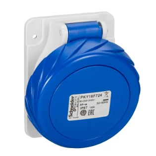 Schneider Electric - CEE-contactdoos, aanbouw - PKY16F724 PKY16F724 2324469