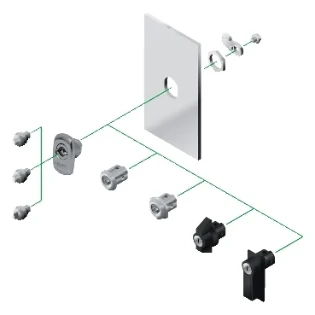 Schneider Electric - Binnenwerk slot voor kast/lessenaar - NSYSTDCXH NSYSTDCXH 2336540