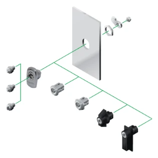 Schneider Electric - Binnenwerk slot voor kast/lessenaar - NSYSTDCXH NSYSTDCXH 2352559
