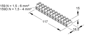 Niedax - Kroonklemmenstrook - 536292 536292 2409860