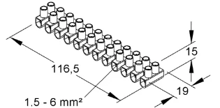 Niedax - Kroonklemmenstrook - 536203 536203 2410032