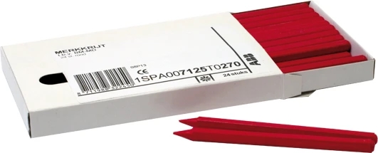 ABB Toebehoren/onderdelen voor dozen voor montage in de wand/plafond Merkkrijt (1PC = 24 stuks) 1SPA007125T0270 254824