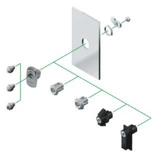 Schneider Electric - Binnenwerk slot voor kast/lessenaar - NSYSTDCXH NSYSTDCXH 272156