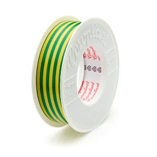 Coroplast - Zelfklevende tape - 302-25X25 GROEN/GEEL 102974 3448539