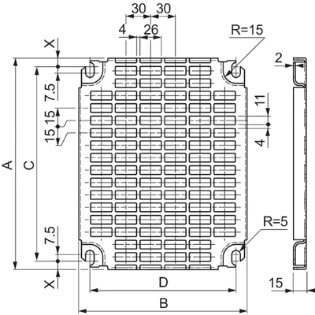 Schneider Electric - Montageplaat voor kast/lessenaar - NSYMR86 NSYMR86 34702