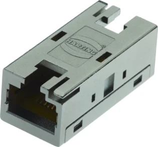 Harting - Datacom contactdoos (twisted pair) - RJI RJ45 10G Cat6, 8p IP20 coupler 09455451560 358557