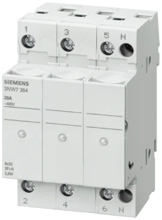 Siemens - Houder voor cilindrische zekering - 3NW7364 3NW7364 377003