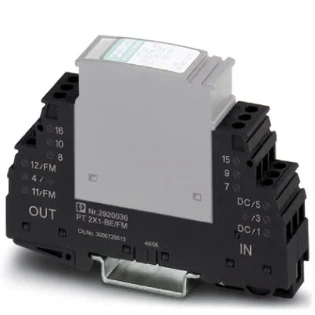 Phoenix Contact - Overspanningsbeveiliging voor data en M&R - PT 2X1+F-BE/FM 2920049 38292