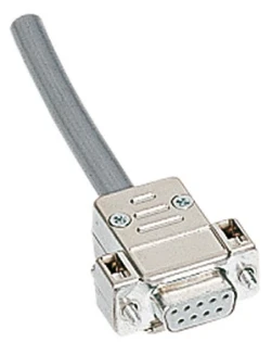 Harting - Sub-D connectorkap - D-Sub 9P metpl hood 1str-ent slo 4- 09670090443 3988