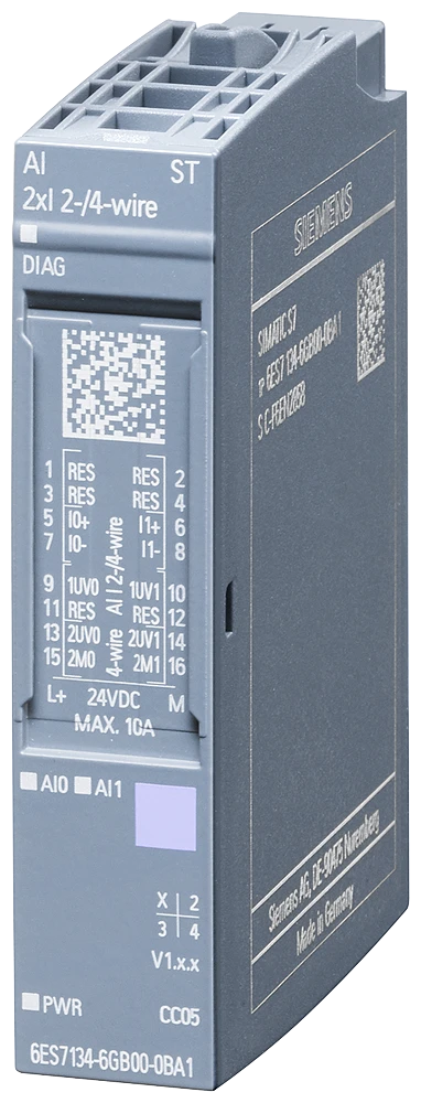 Siemens Veldbus, dec. periferie - analoge in- en uitgangsmodule 6ES7134-6GB00-0BA1 6ES71346GB000BA1 462303