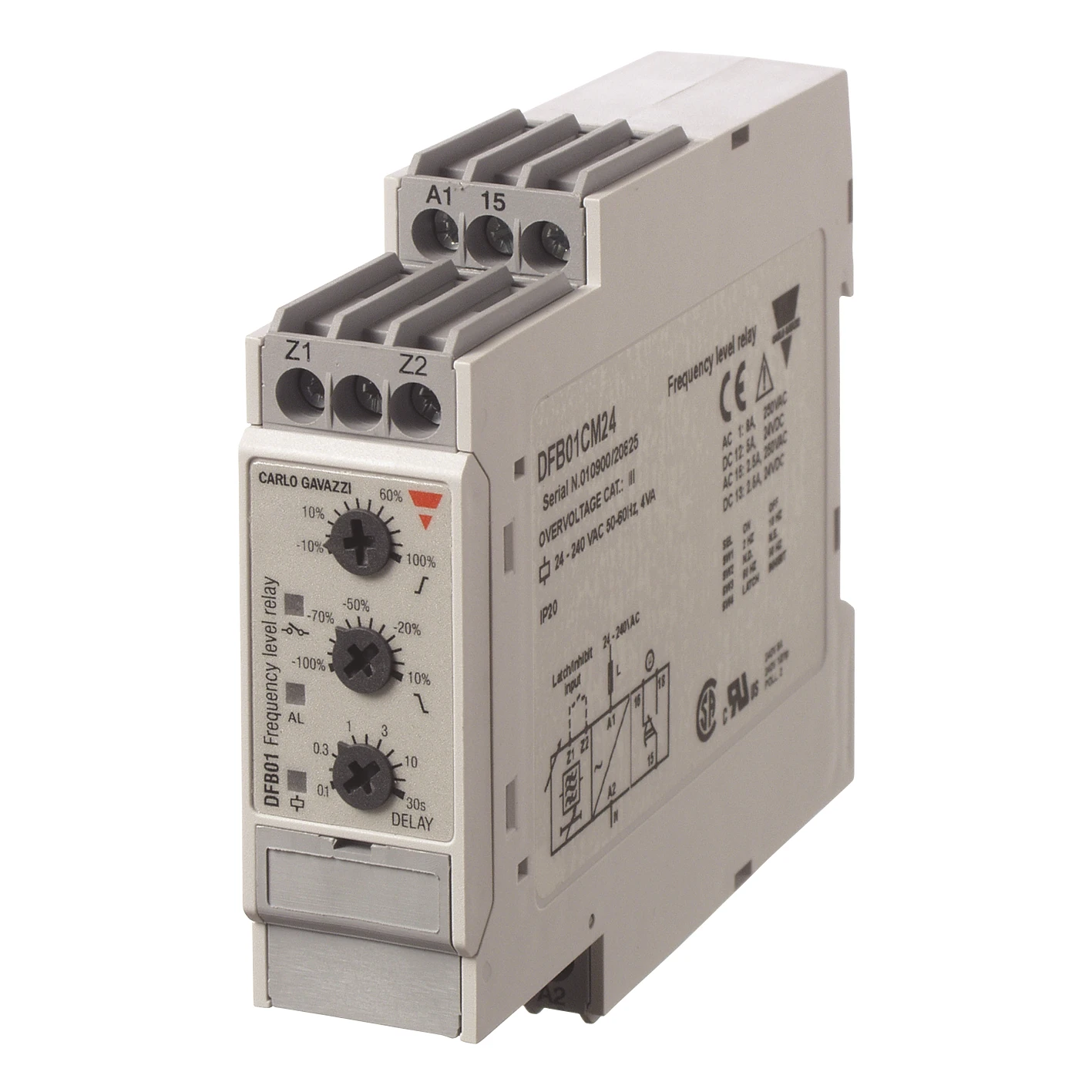 Carlo Gavazzi Frequentierelais CG FREQUENTIEBEWAKINGSRELAIS DFB01CM24 465546