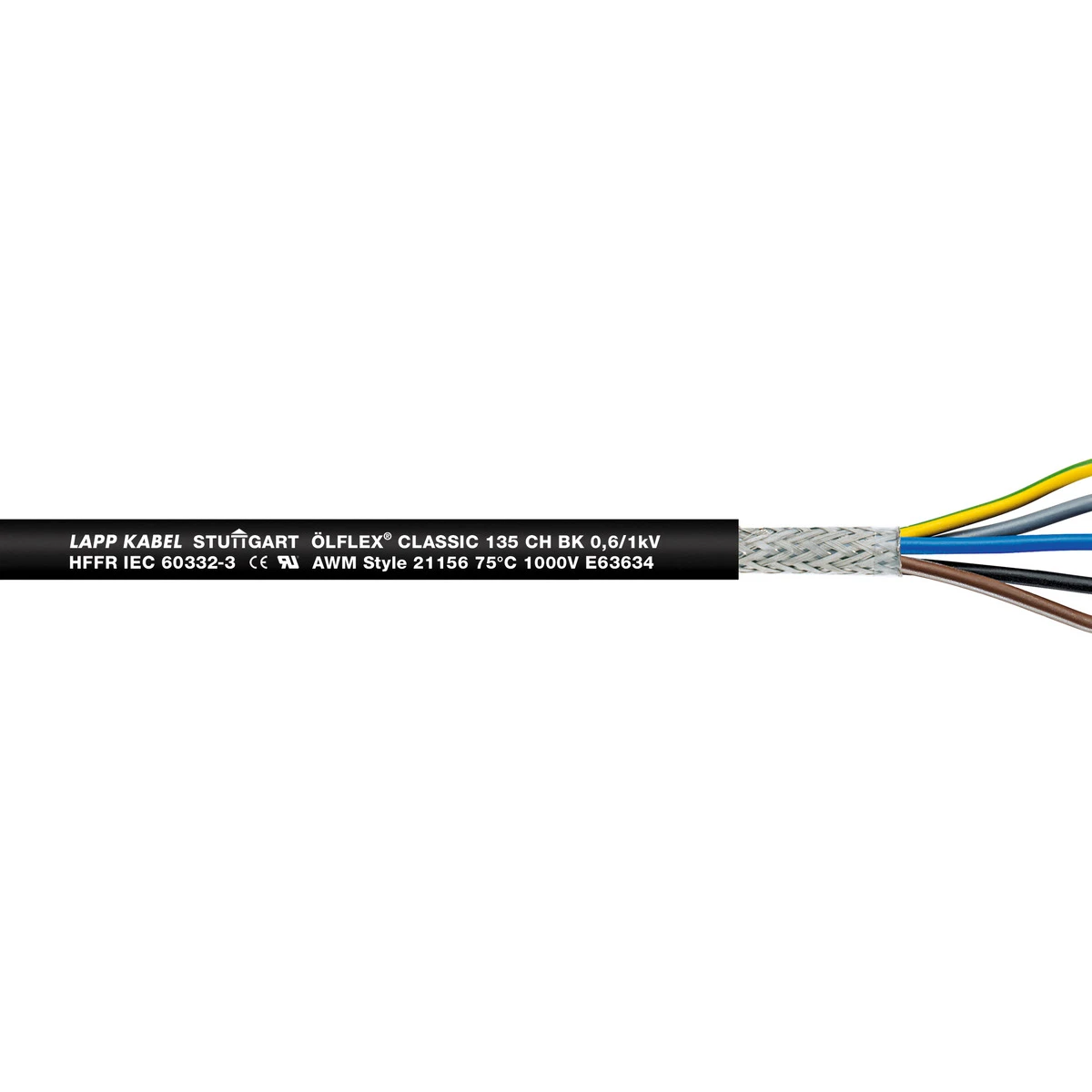 Lapp Stuurstroomkabel OLFLEX CLASSIC 135 CH BK 0,6/1 kV 3x2,5 1123477 4674635