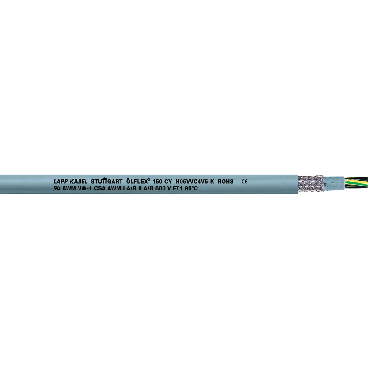 Lapp Stuurstroomkabel OLFLEX 150 CY (H05VVC4V5-K) 4G1,5 0015804 4675460