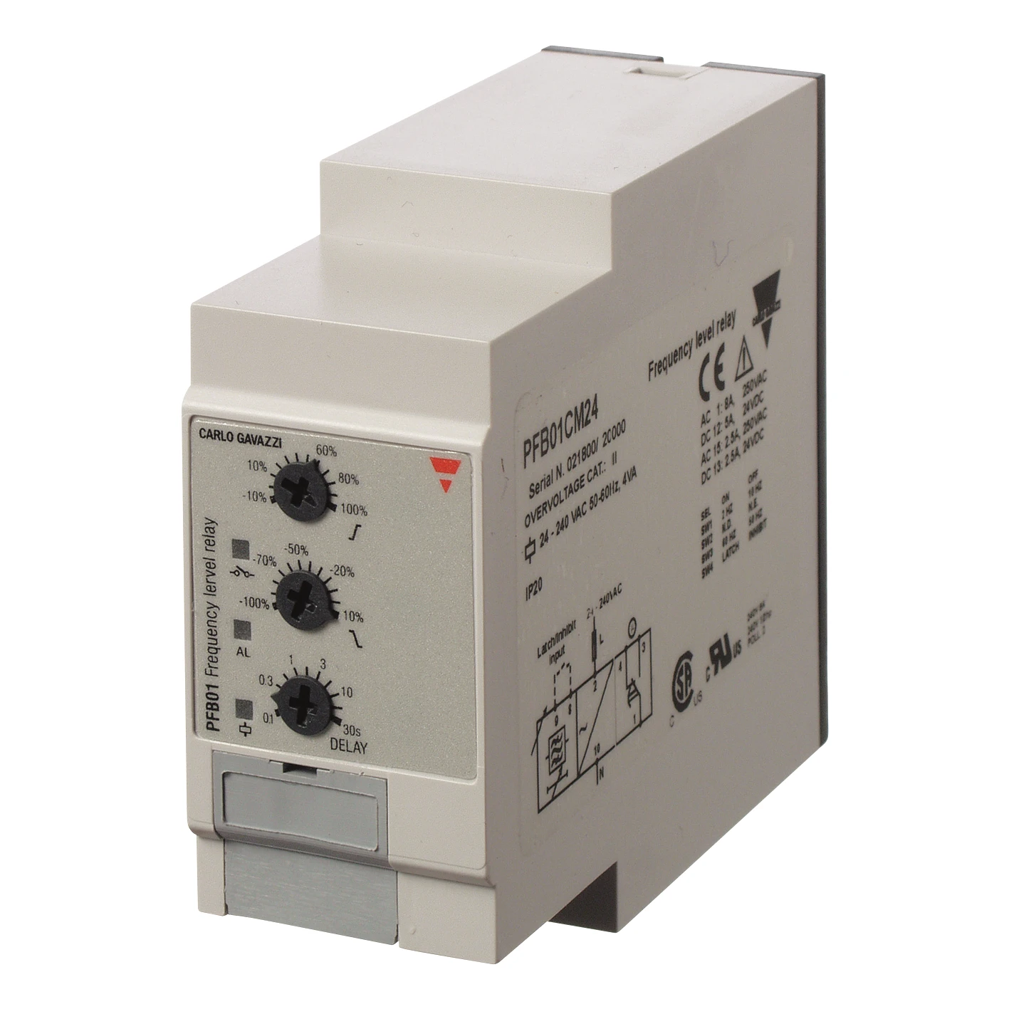 Carlo Gavazzi Frequentierelais CG FREQUENTIEBEWAKINGSRELAIS PFB01CM24 470010