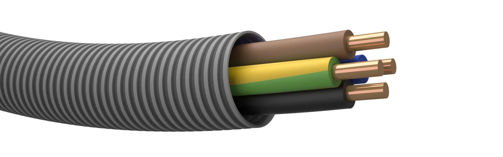 Draka Kunststof installatiebuis, voorbedraad DRAK PR 16 ECA 3G2,5+1,5 RO100 827180 4709561