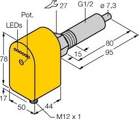 Turck Stromingsmonitor FCS-G1/2A4P-AP8X-H1141/L080 6870364 50009