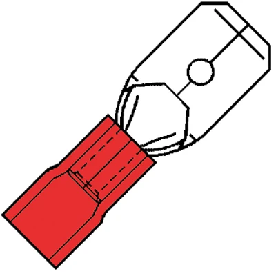 Klemko Aderdoorverbinder rond/vlak SP 1504 H-8 100070 50862