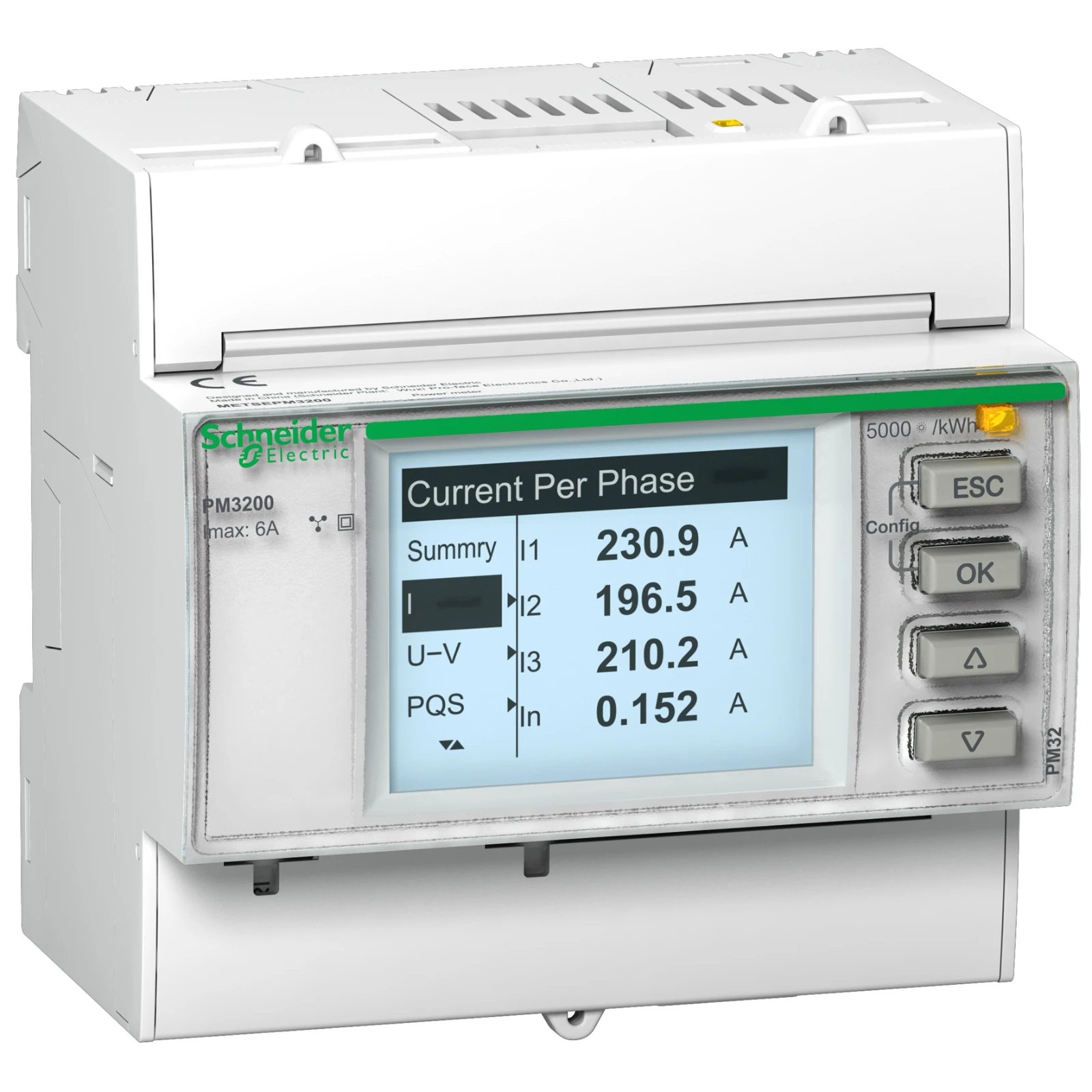 Schneider Electric Multifunctionele paneelmeter METSEPM3200 METSEPM3200 539827