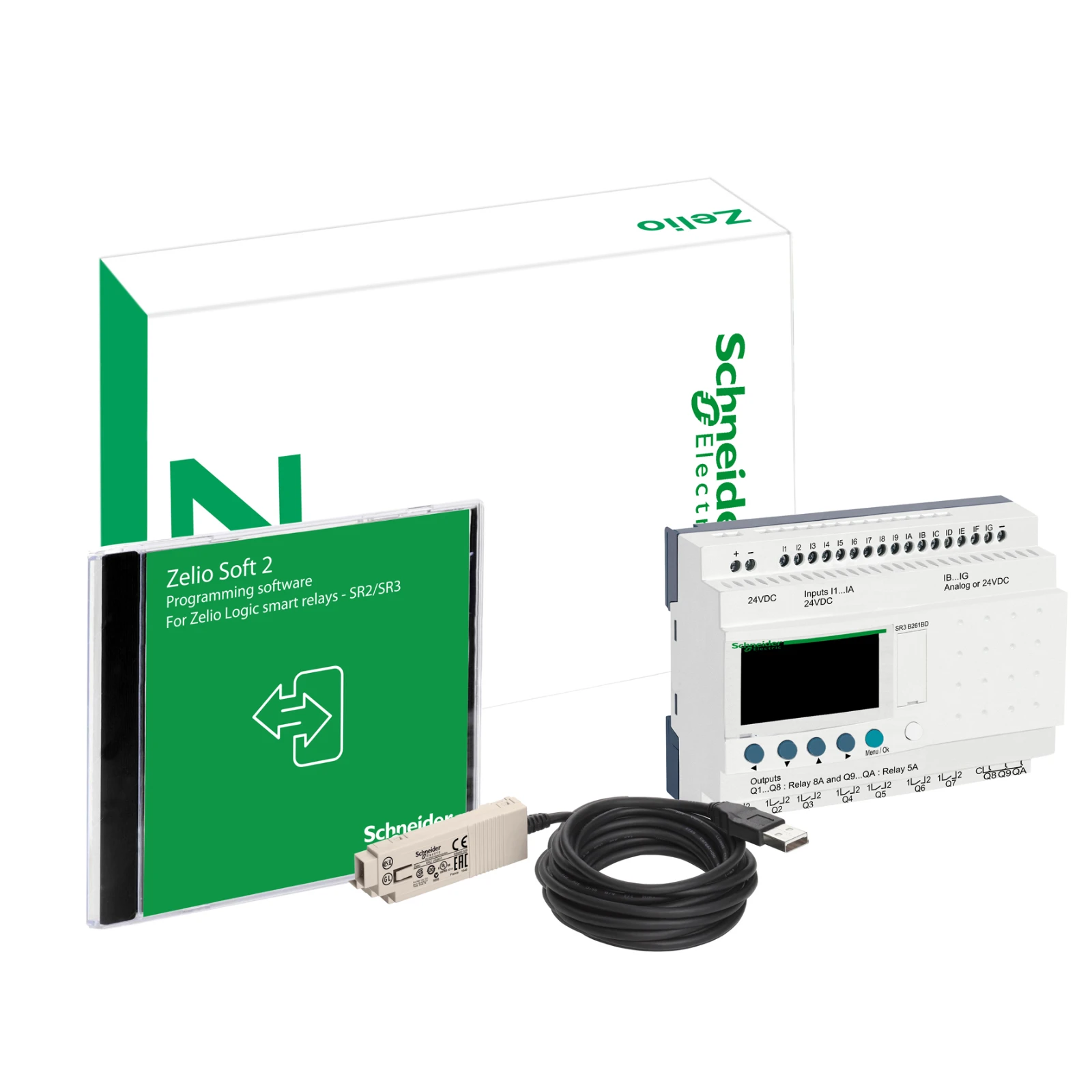 Schneider Electric PLC-apparatenset SR3PACK2BD SR3PACK2BD 545311