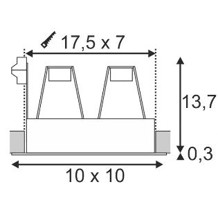 SLV - Downlight/spot/schijnwerper - 112464 112464 603703