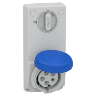 Schneider Electric - CEE-contactdoos uitschakelbaar, beveiligd (IEC 60309) - 82092 82092 6147624