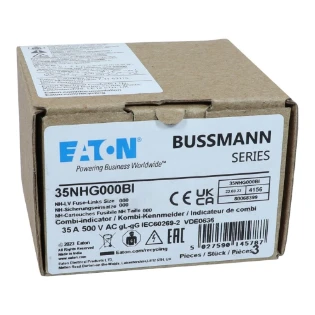 Eaton - Smeltpatroon (mes) - NH FUSE 35AMP 500V SIZE 000 GG IMGL 35NHG000BI 6339938