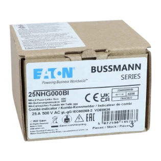 Eaton - Smeltpatroon (mes) - NH FUSE 25AMP 500V SIZE 000 GG IMGL 25NHG000BI 6340335
