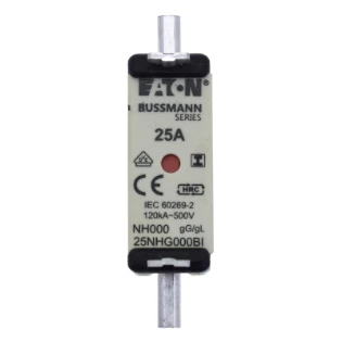 Eaton - Smeltpatroon (mes) - NH FUSE 25AMP 500V SIZE 000 GG IMGL 25NHG000BI 6353362
